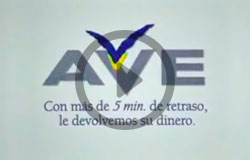 Histórico publicidad Renfe - AVE Alegría (1994)